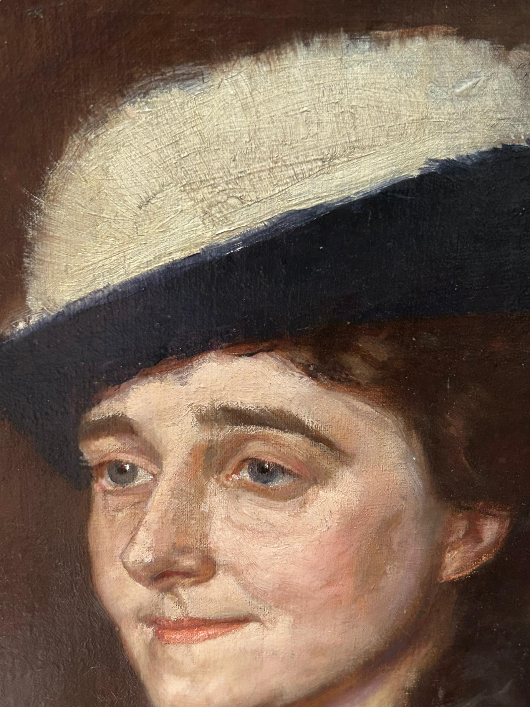 Écossais Portrait d'une femme en Whyte de Duncan McGregor, huile sur toile en vente