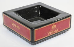 Vintage Dunhil Cigar Ashtray England Black and Red, Collectible