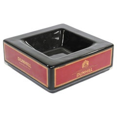 Zigarren-Aschenbecher von Dunhil, England, Schwarz und Rot, Sammlerstück