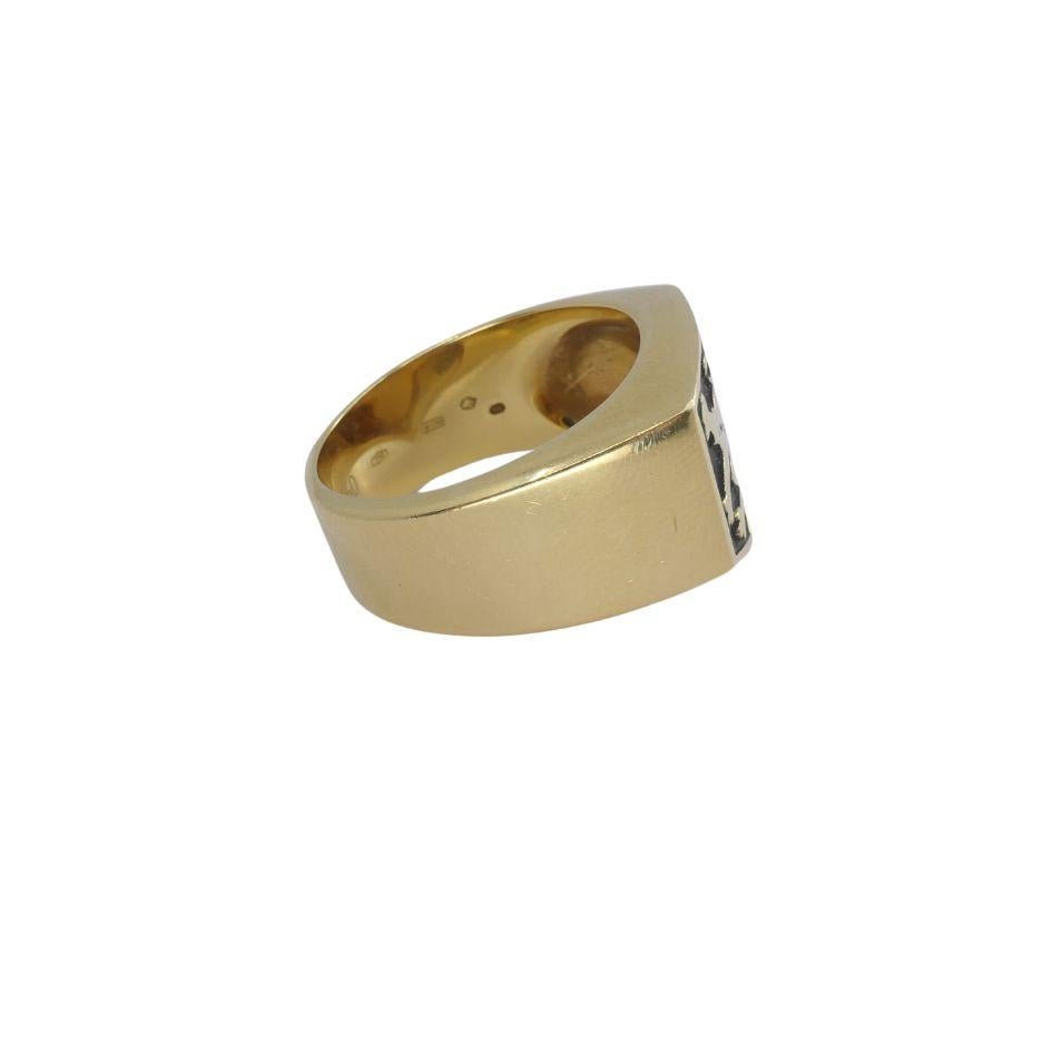 Vintage Dunhill 18k Gold Lion Signet Ring 2