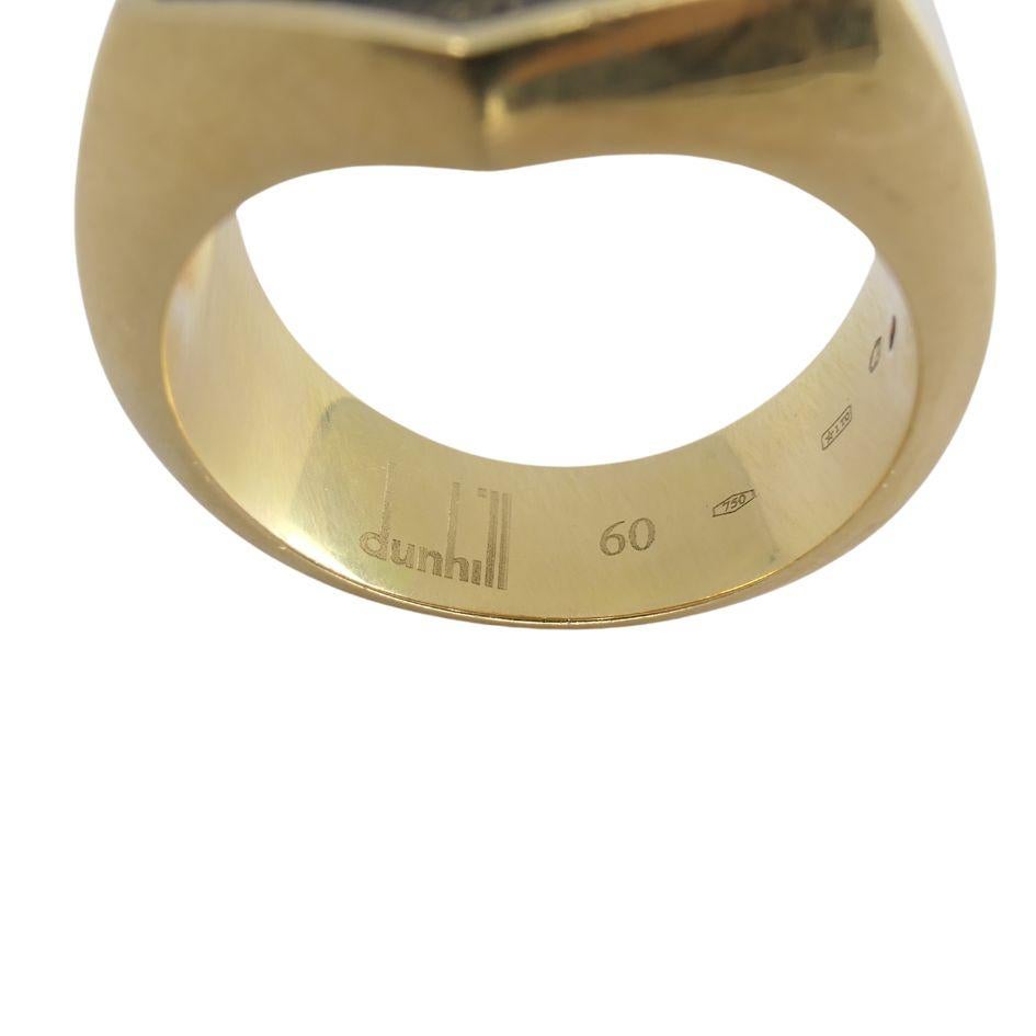 Vintage Dunhill 18k Gold Lion Signet Ring 3