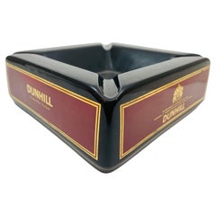 Vintage Dunhill Cendrier Angleterre noir et rouge, Collectible 1960s