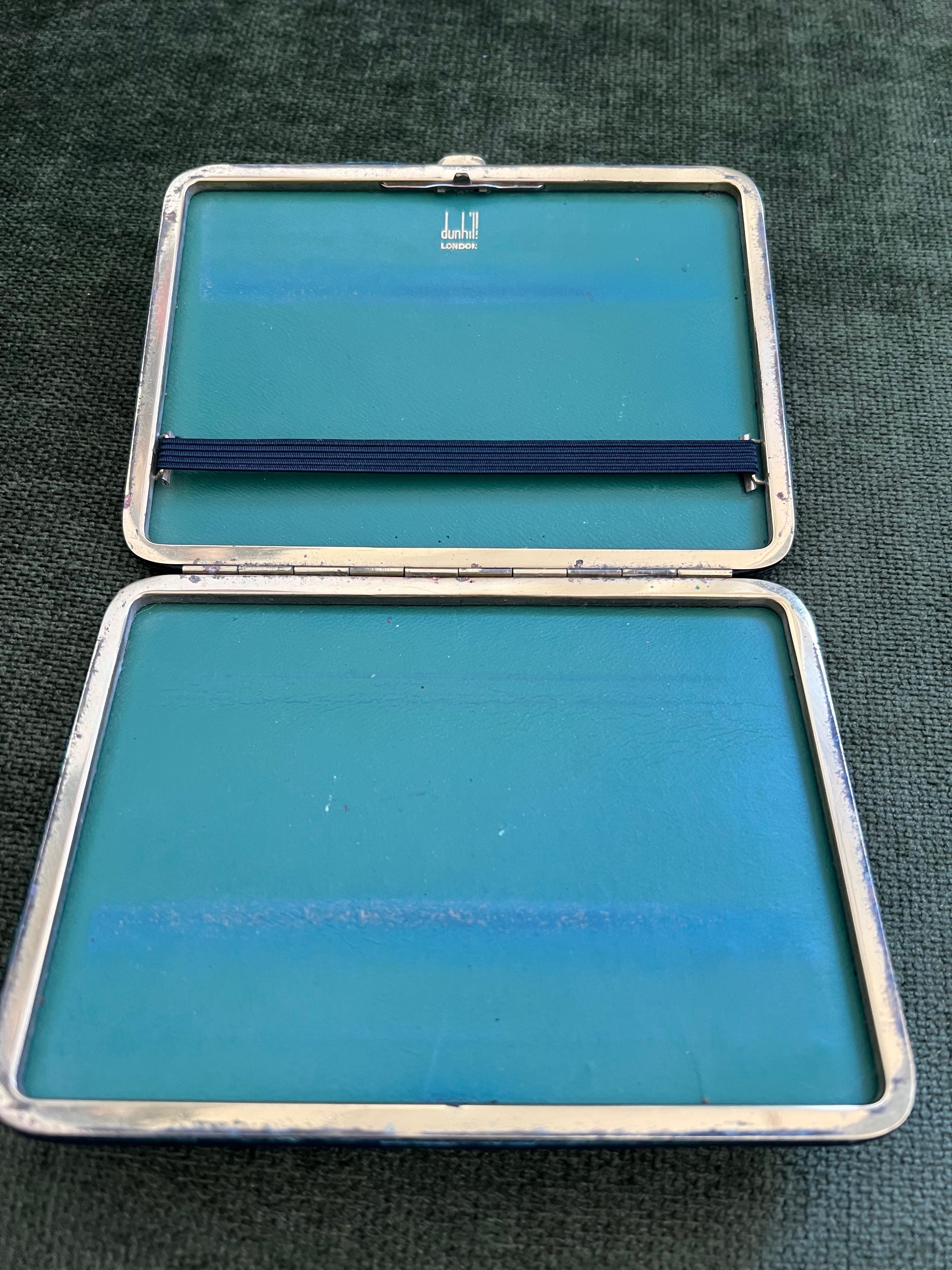Vintage Dunhill Cigarette Case, Lighter & Tie Clip & Heritage Cufflinks Set For Sale 5