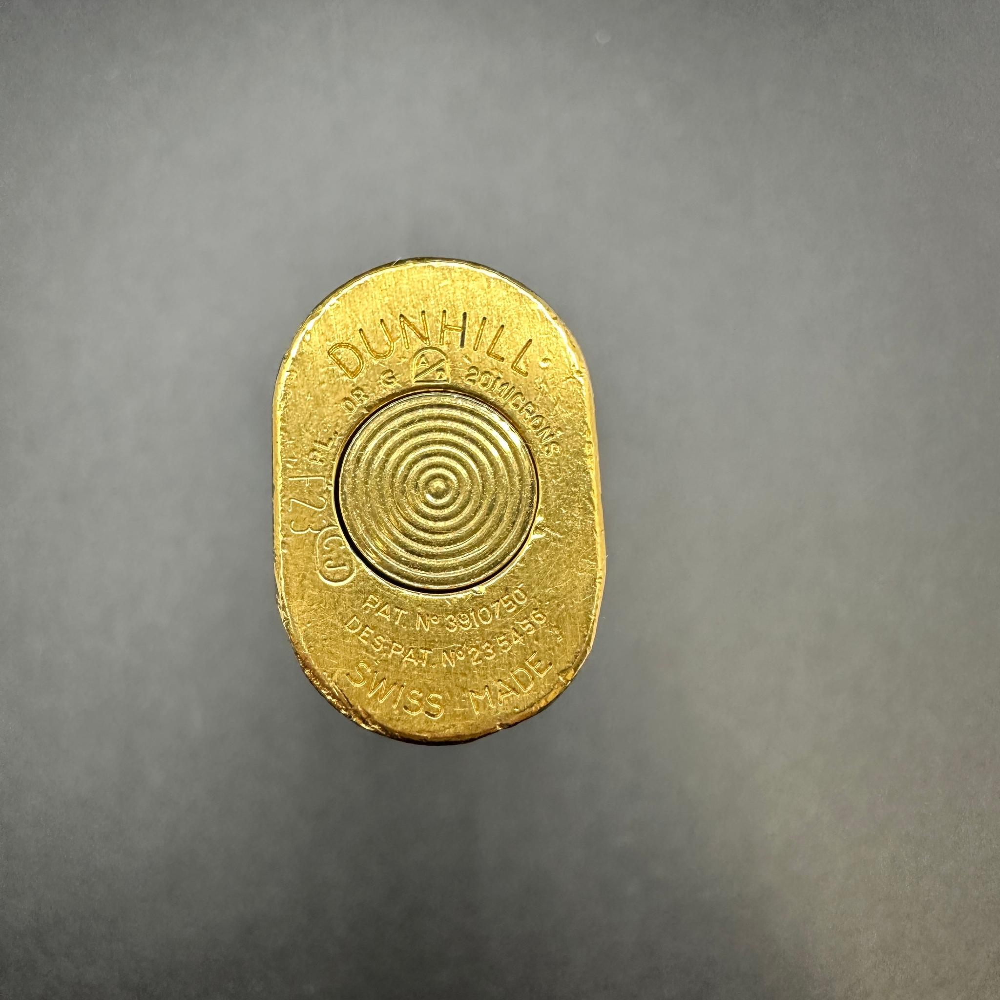 Men's Vintage Dunhill Gold Plated Evening Slim Lighter For Sale