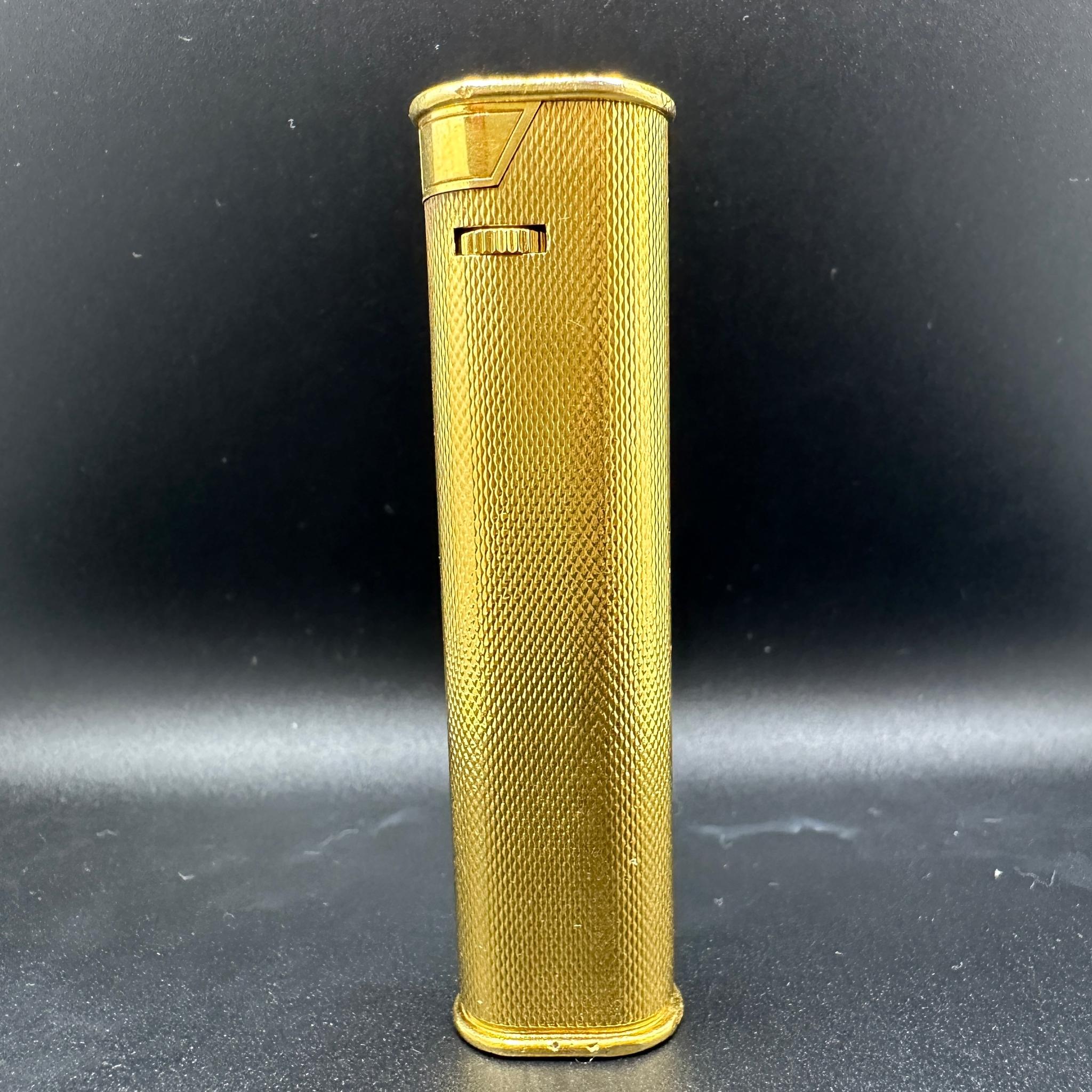 Vintage Dunhill Gold Plated Evening Slim Lighter For Sale 1