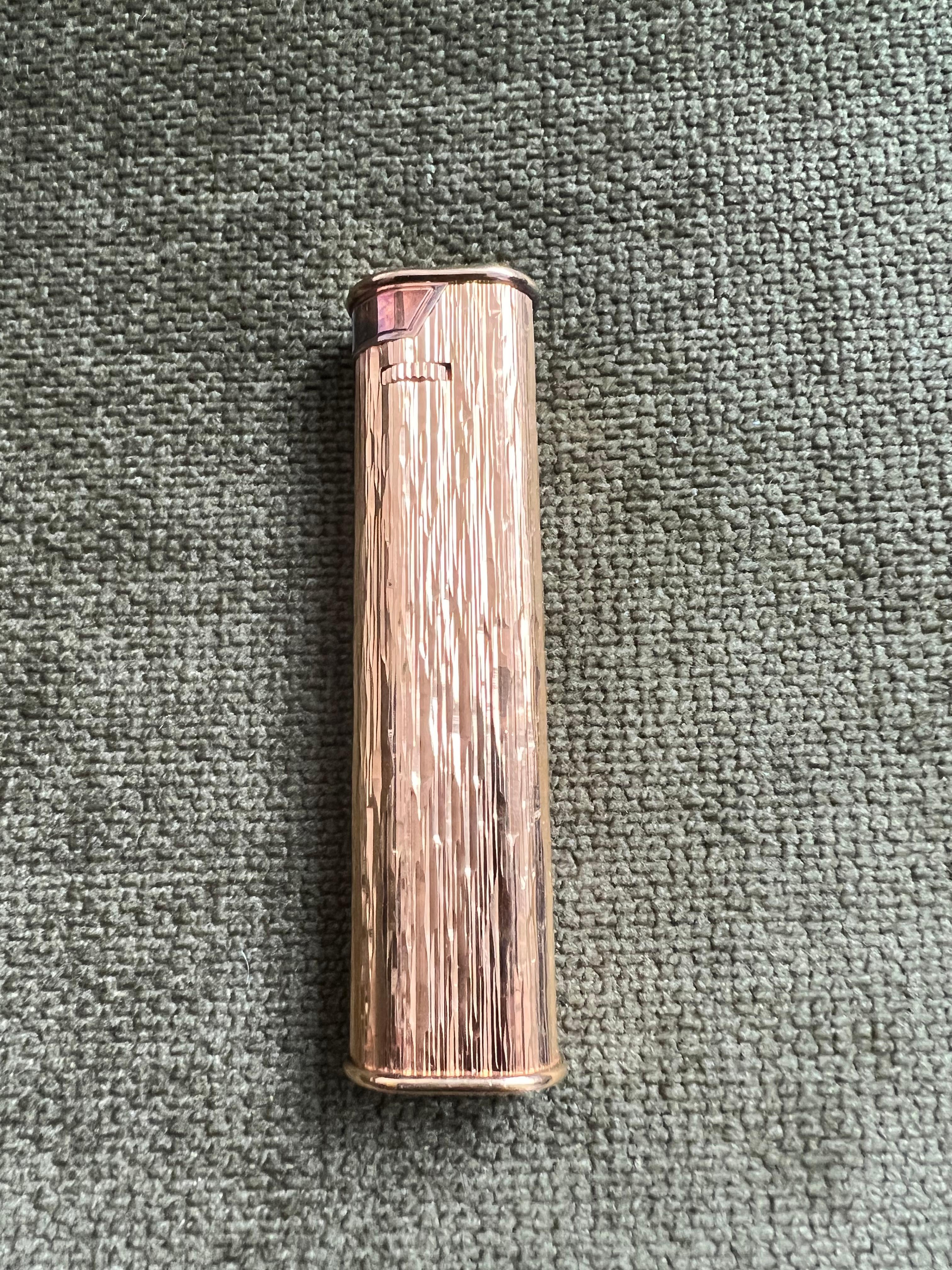 Dunhill Vergoldetes James Bond-Abend-Smokingleuchter mit Etui, Vintage 1