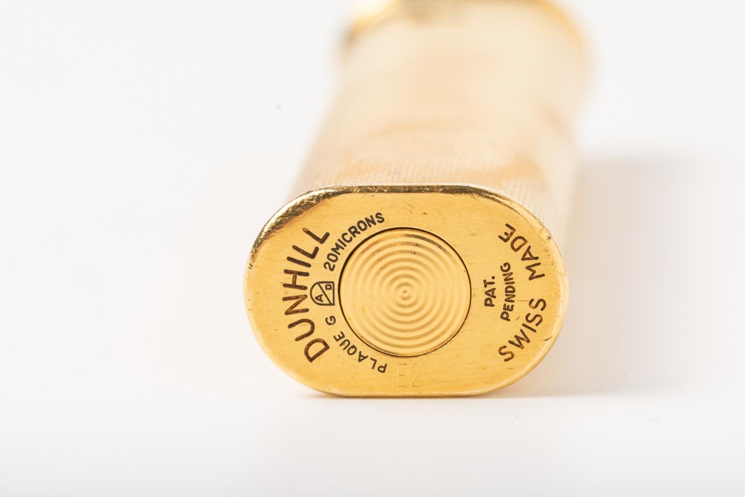 Women's or Men's Vintage Dunhill Gold Plated Slim Lighter