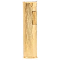 Accendino vintage Dunhill Slim placcato in oro