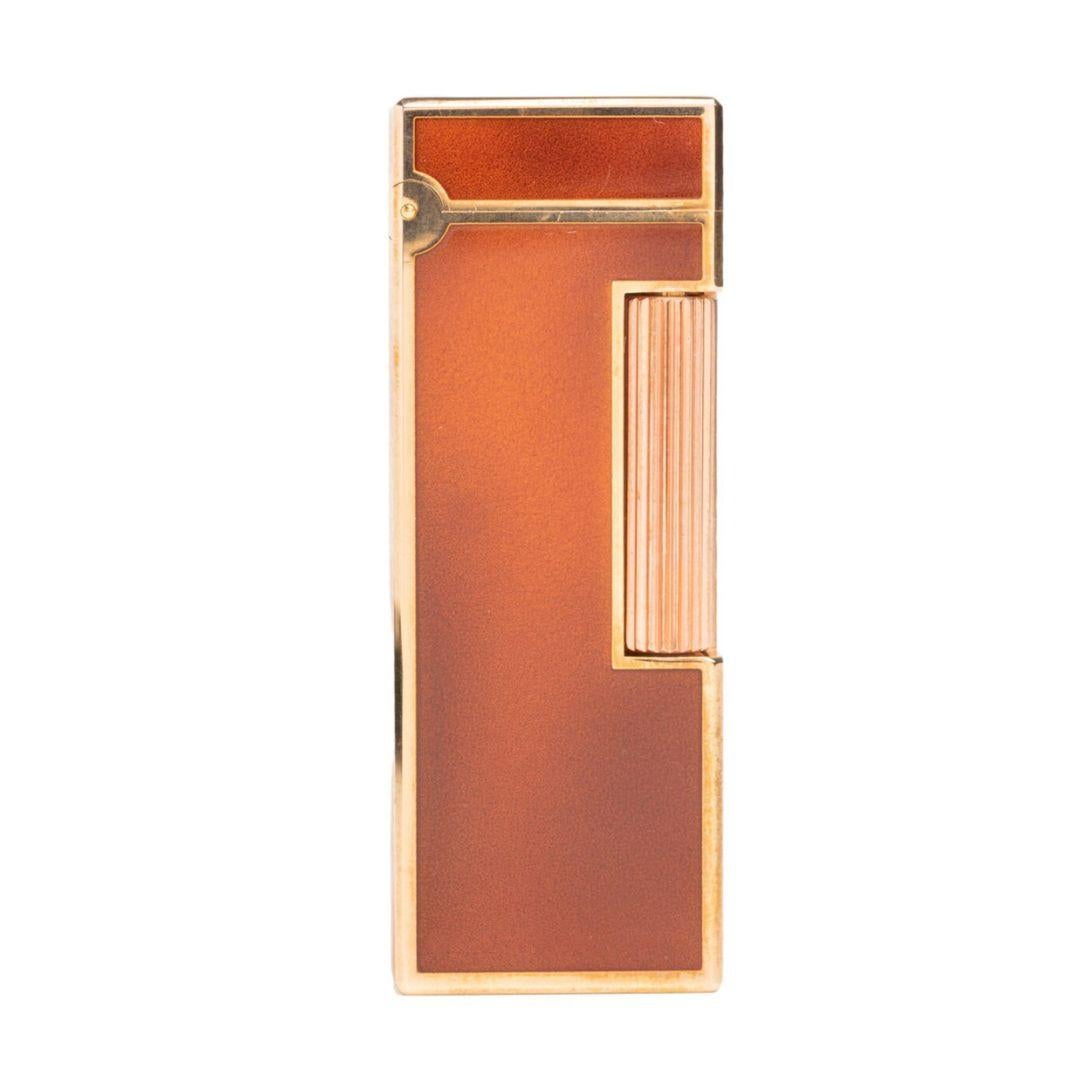 Vintage Dunhill London Gold Plated S Lighter Rollagas In Good Condition In Portland, England