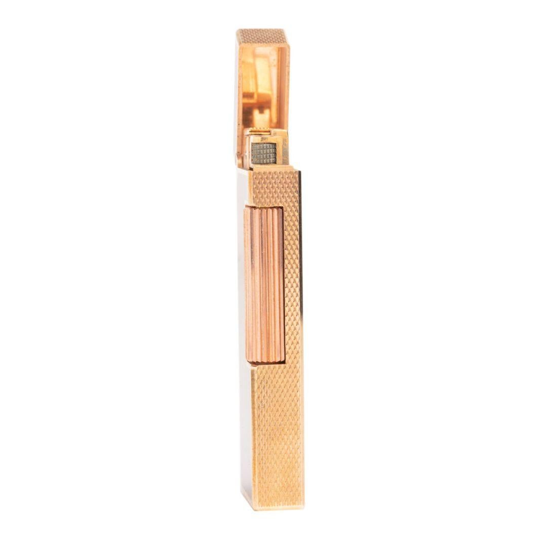 Vintage Dunhill London Gold Plated S Lighter Rollagas 1