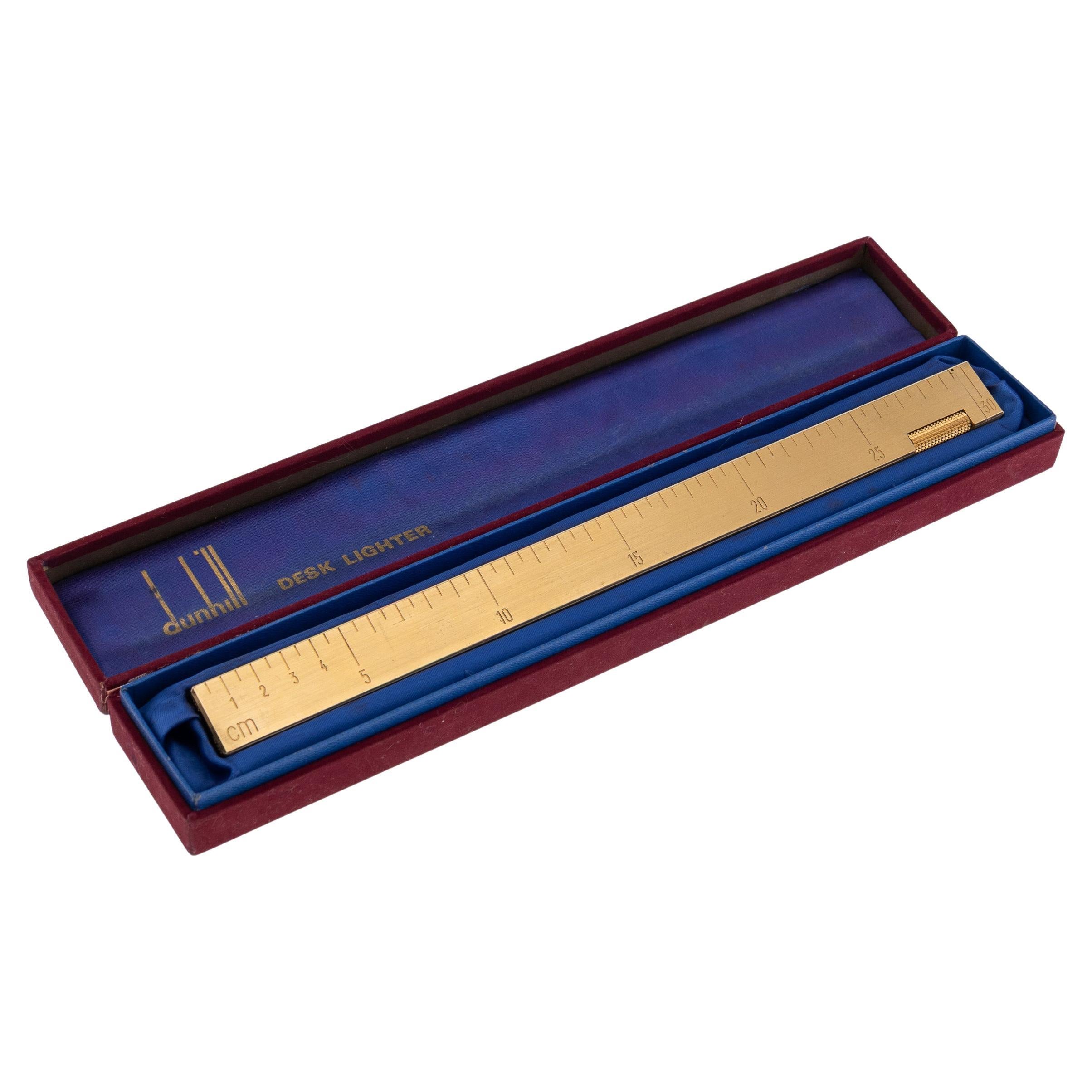 Vintage Dunhill Novelty Table Lighter, Foot Rule Design, England