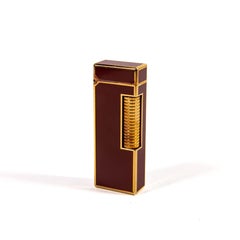 Vintage DUNHILL Rollagas Lighter Red Lacquered 1970s
