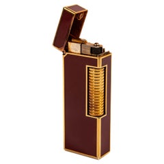 Used DUNHILL Rollagas Lighter Red Lacquered 1970s
