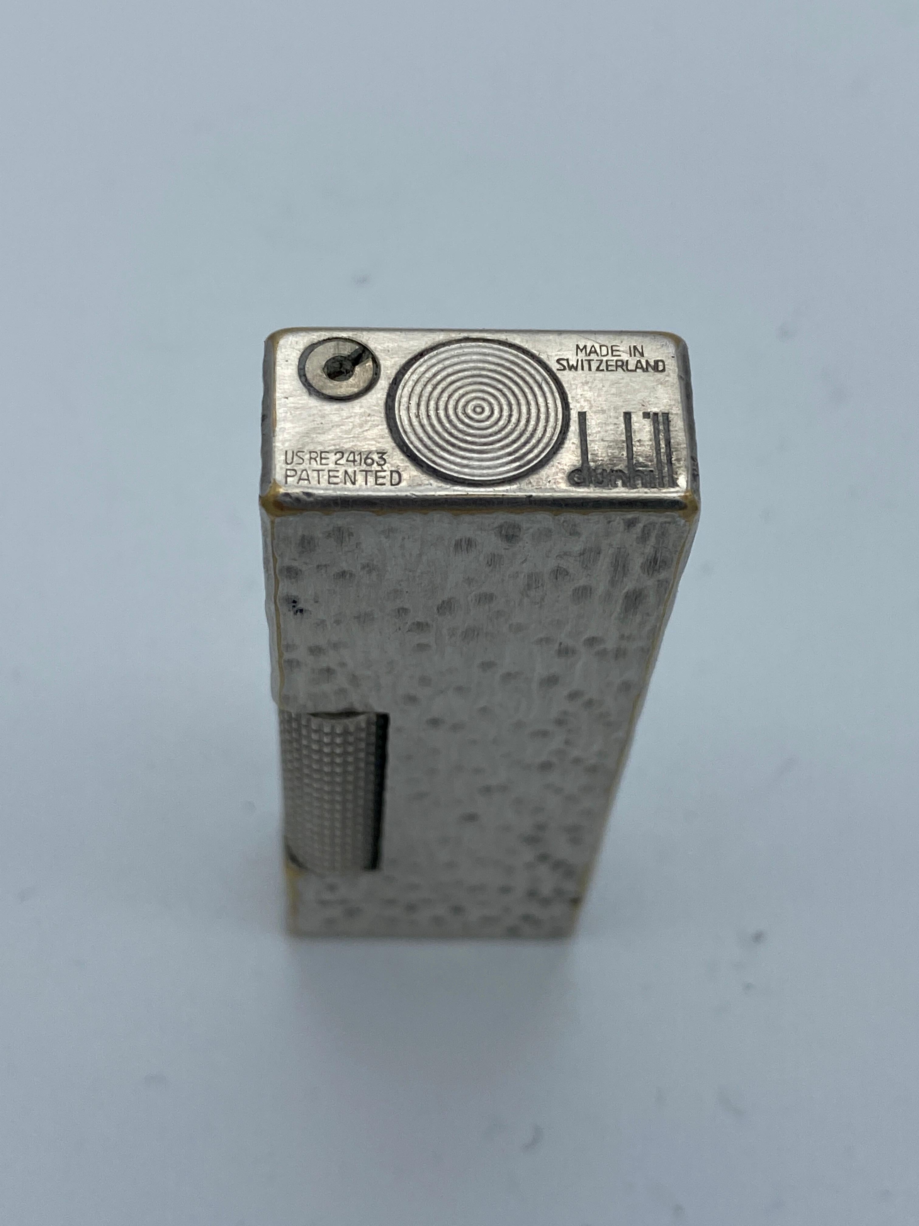dunhill silver lighter