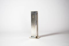 Vintage Dunhill Tallboy Table lighter Silver Plated 1970s