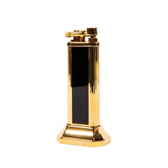 Vintage Dunhill Unique Table Lighter Black Lacquered 1990s