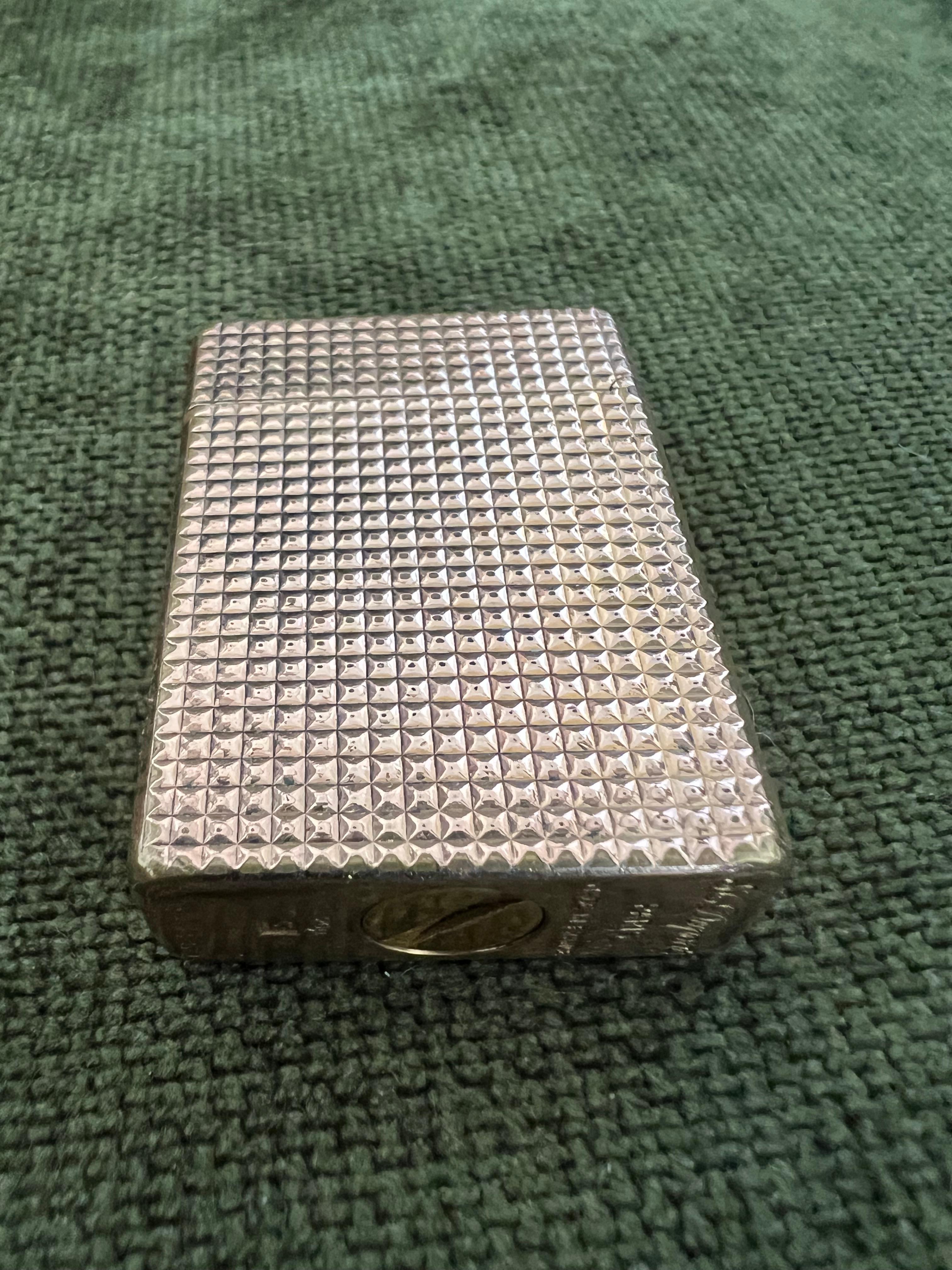 Vintage Dupont Lighter, British Heritage Cufflinks & Dior Neck Tie Gift Set For Sale 6