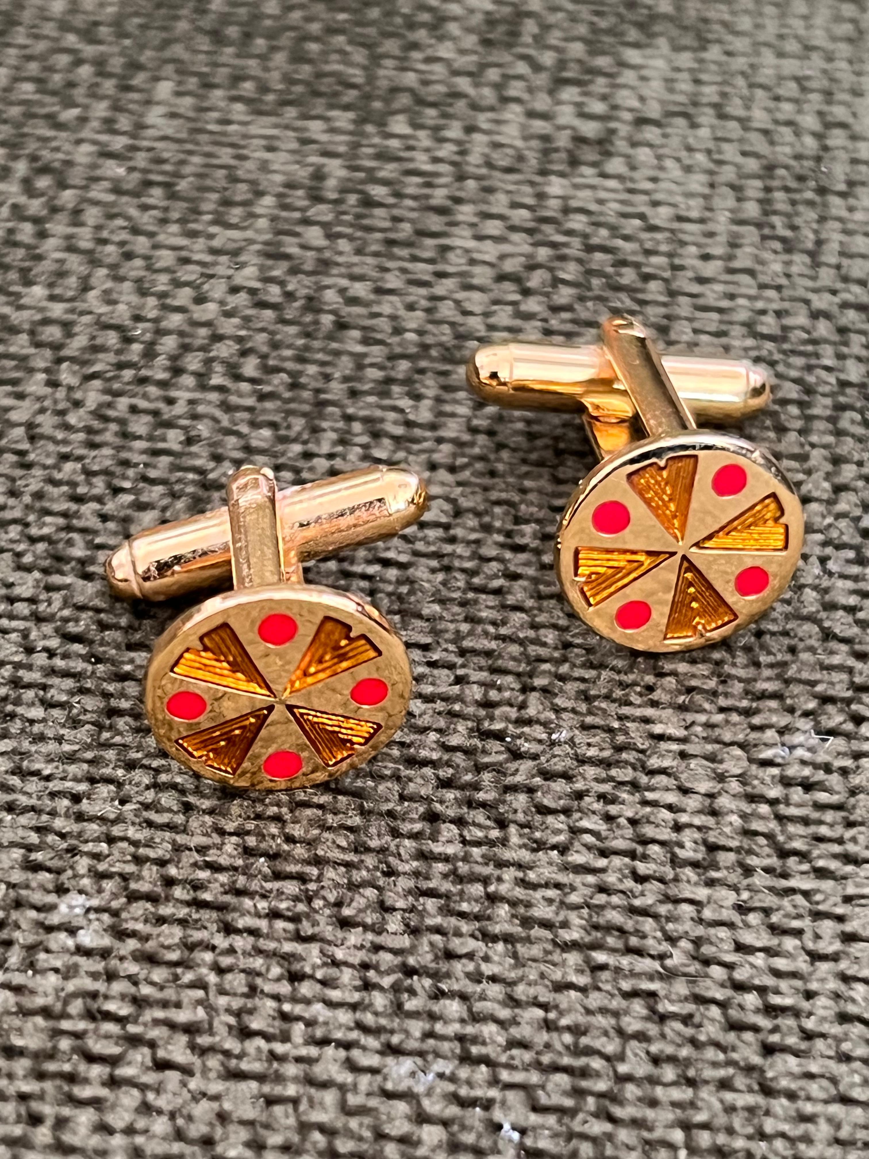 Vintage Dupont Lighter, British Heritage Cufflinks & Dior Neck Tie Gift Set For Sale 10