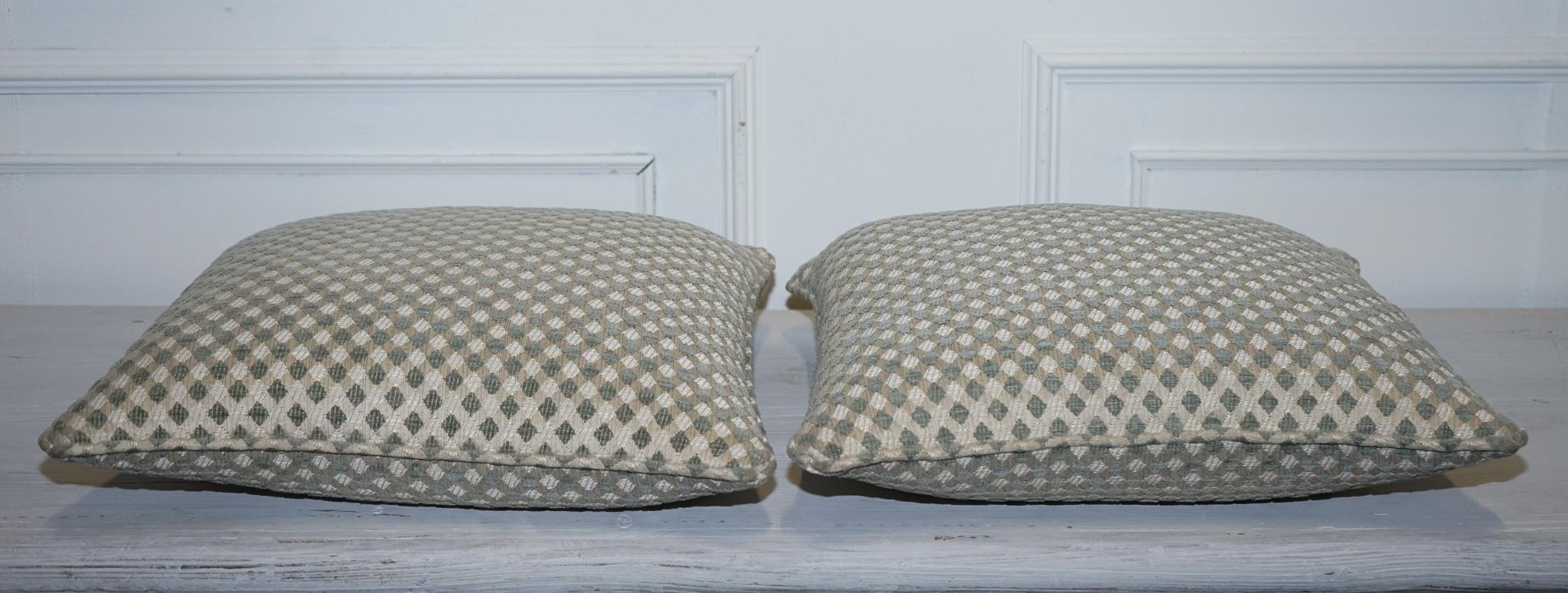 Fatto a mano DURESTA DUCK SCATTER CUSHiON CREMA E SALVIA d'epoca in vendita