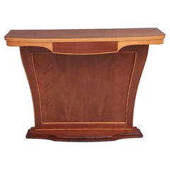 Vintage Durmast and Maple Console Table with Drawer, Italy