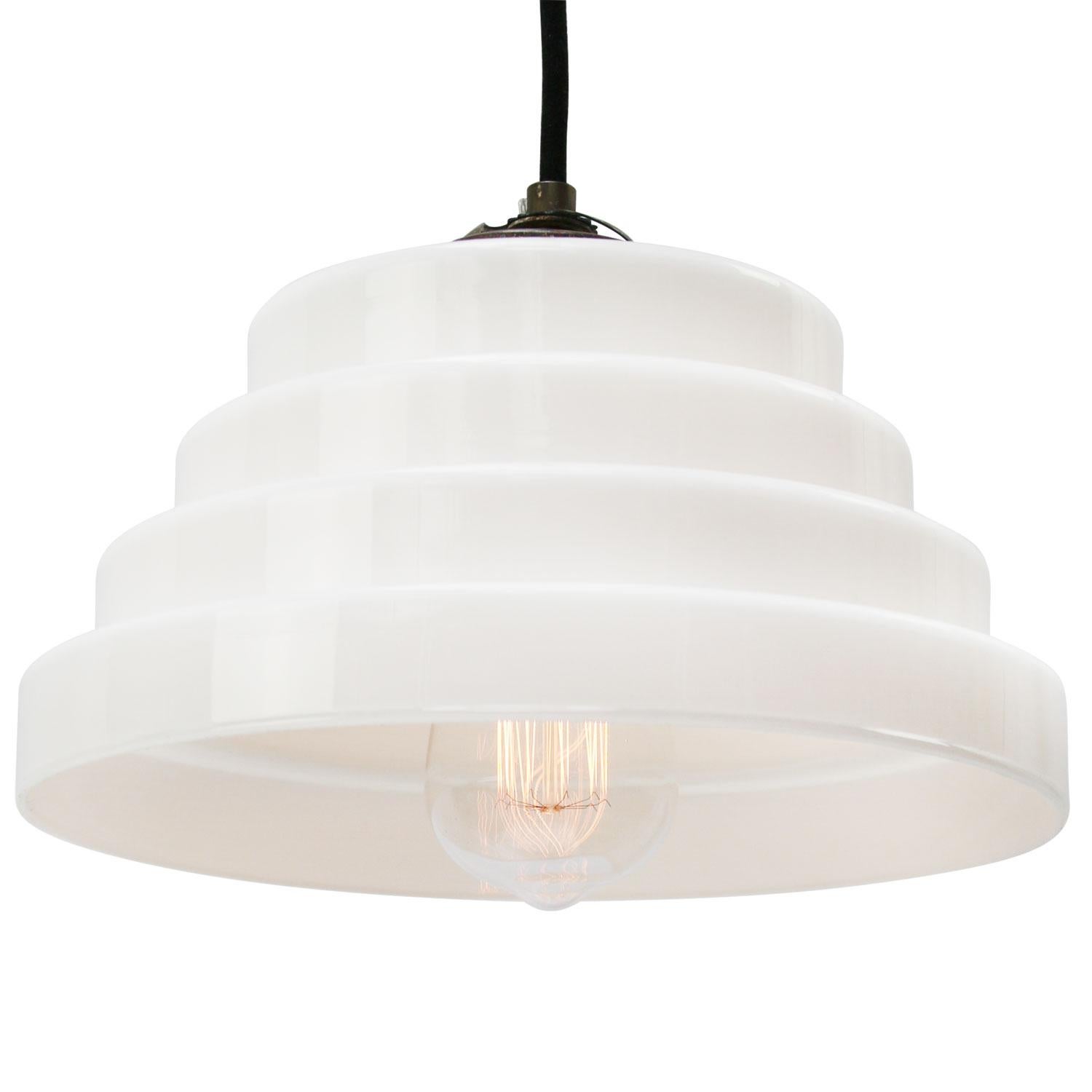 Dutch white opaline glass pendants
2 meter / 80