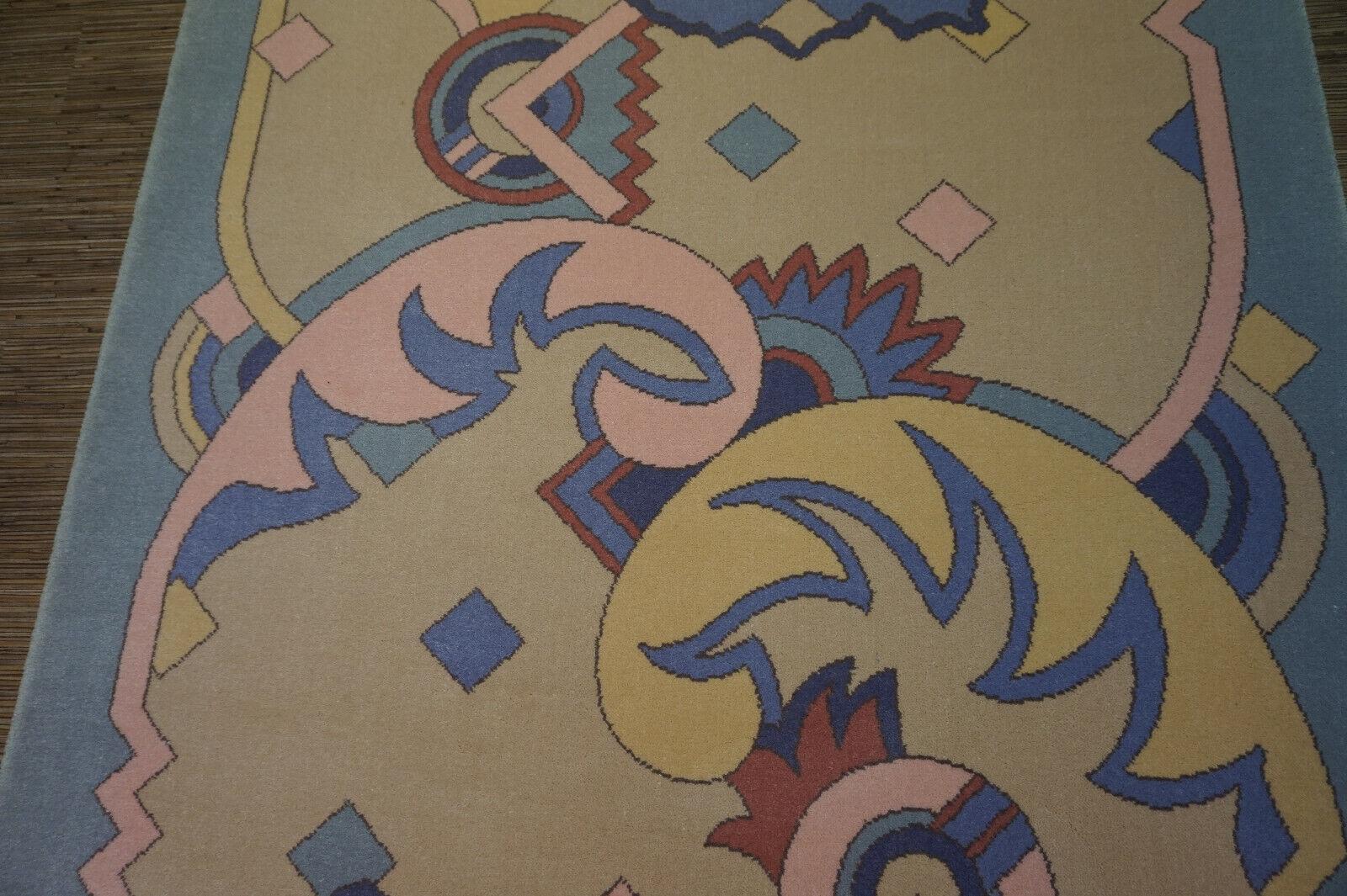 Vintage Dutch Abstract Rug from Netherlands 5.5' x 7.8', 1980s - 1D41 1