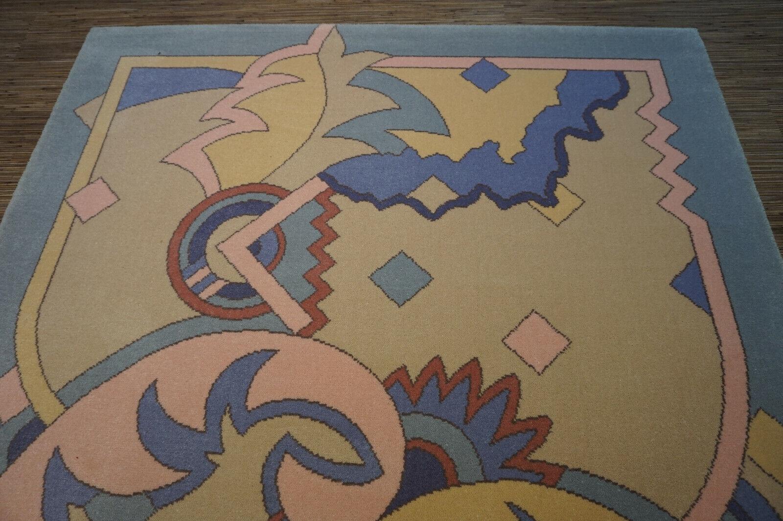 Vintage Dutch Abstract Rug from Netherlands 5.5' x 7.8', 1980s - 1D41 For Sale 2
