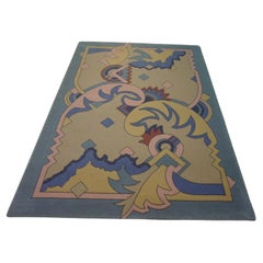 Retro Dutch Abstract Rug from Netherlands 5.5' x 7.8', 1980s - 1D41