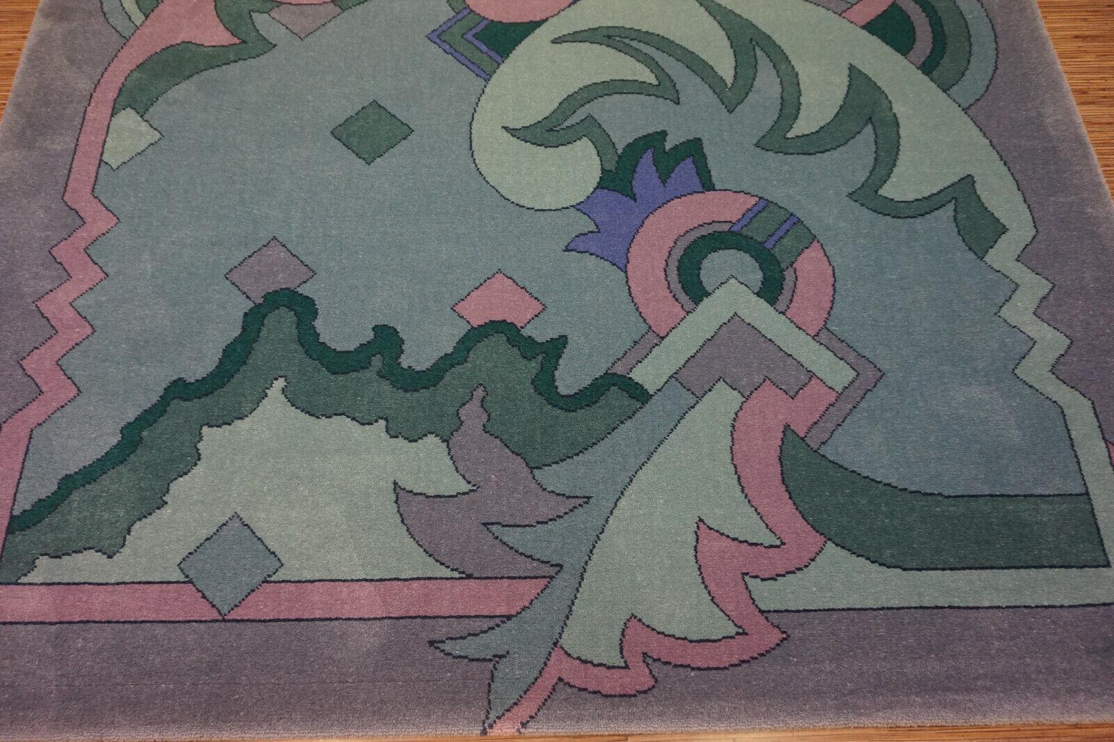 Late 20th Century Vintage Dutch Abstract Rug from Netherlands 6.5' x 9.1', 1980s - 1D40 For Sale