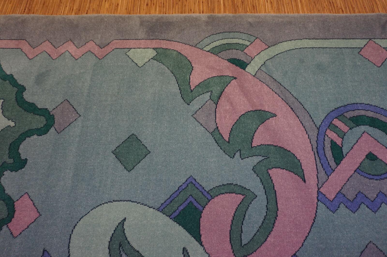 Vintage Dutch Abstract Rug from Netherlands 6.5' x 9.1', 1980s - 1D40 For Sale 1