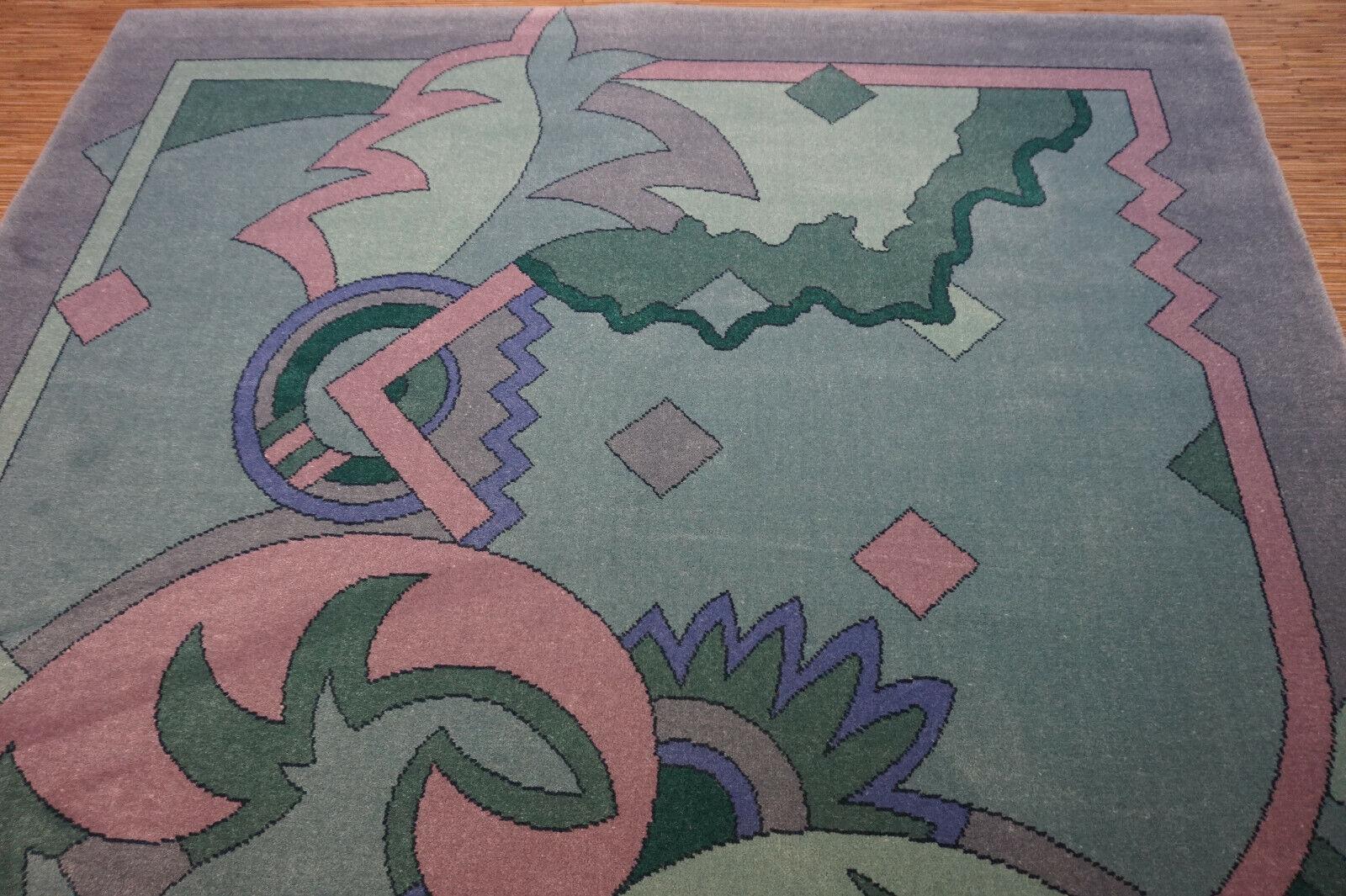 Vintage Dutch Abstract Rug from Netherlands 6.5' x 9.1', 1980s - 1D40 For Sale 2