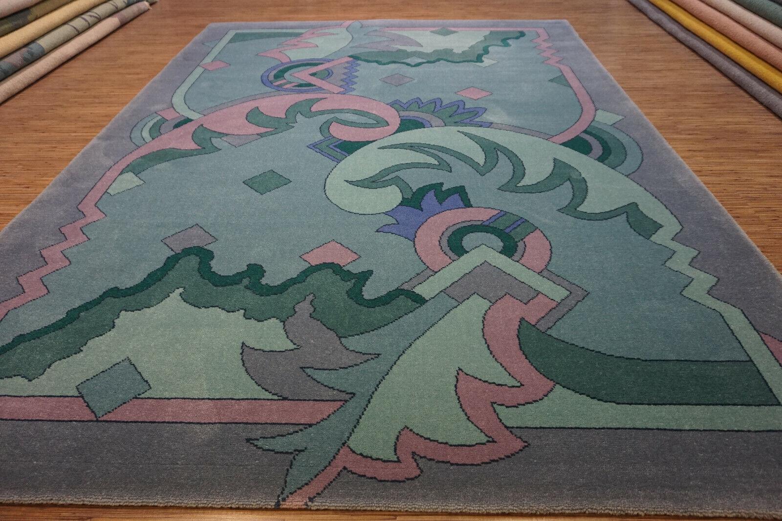 Vintage Dutch Abstract Rug from Netherlands 6.5' x 9.1', 1980s - 1D40 For Sale 4