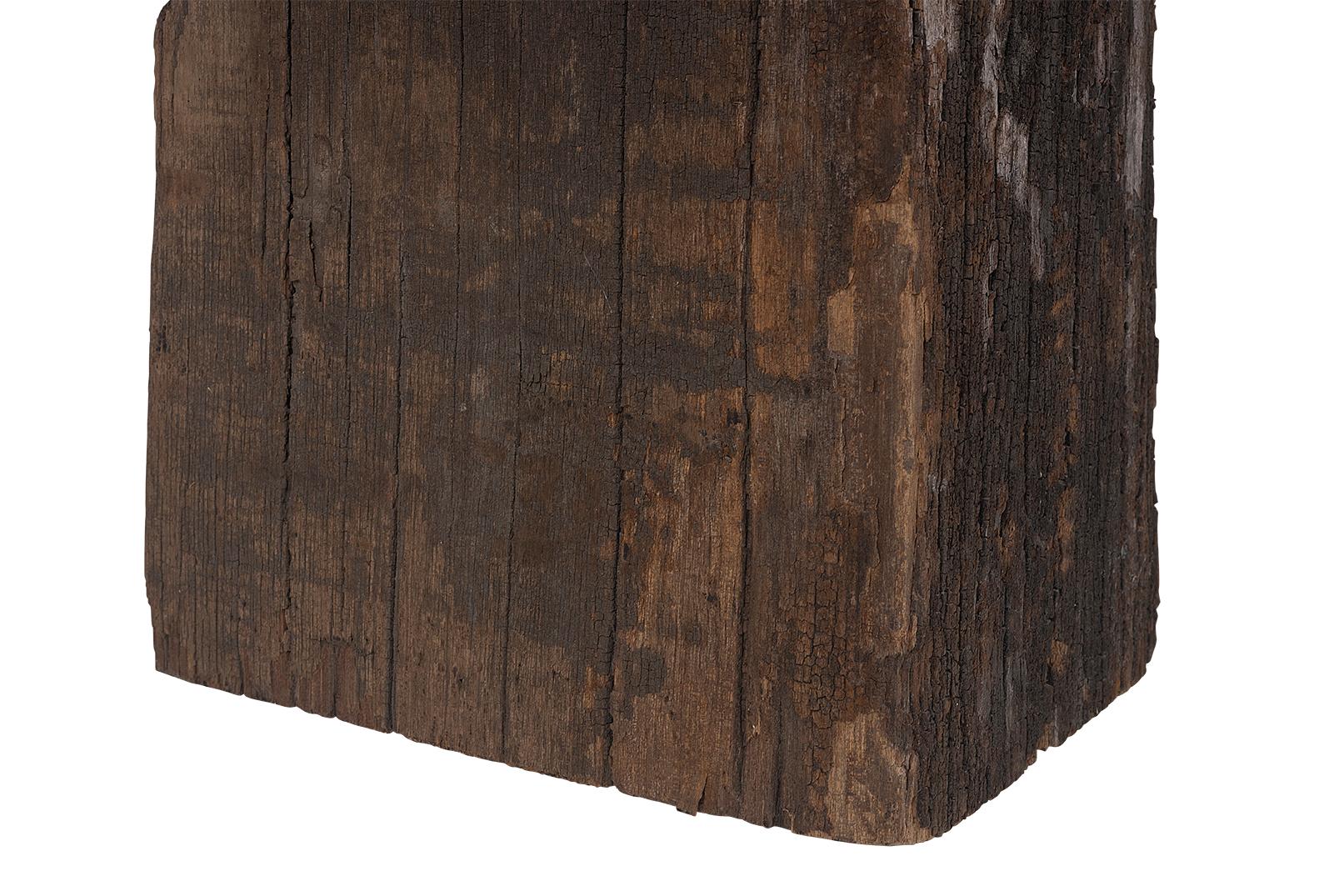 Table d'appoint Vintage Dutch Canal Post avec plateau en acier patiné en vente 9