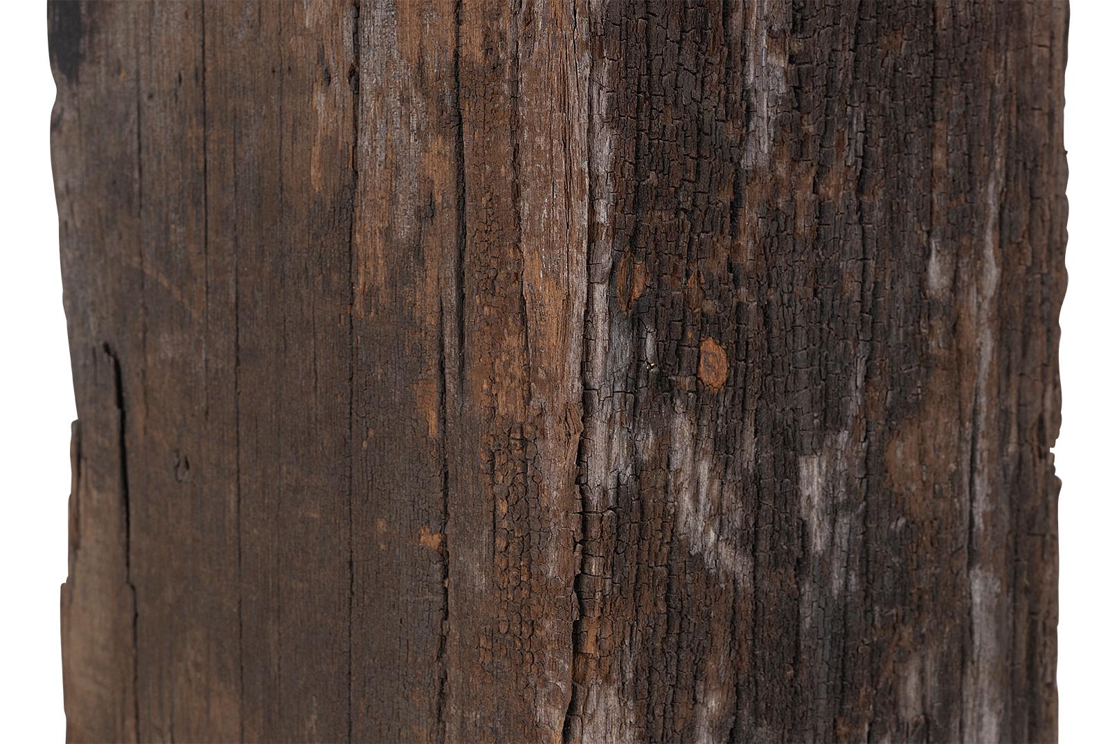 Table d'appoint Vintage Dutch Canal Post avec plateau en acier patiné en vente 2