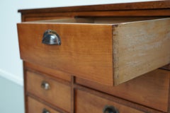 Vintage Dutch Cherry Apothecary / Filing Cabinet, 1930s