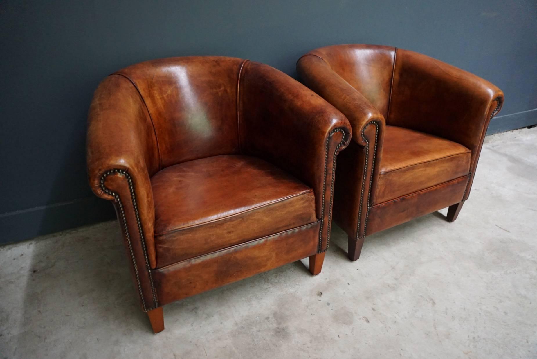 set of two club chairs