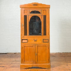 Art Deco Style Dutch Colonial Cabinet with Doors, Drawers and Mirrored Front