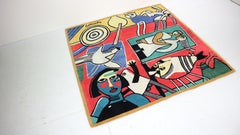 Vintage Dutch Corneille Rug- La Belle Écuyère, 1950s