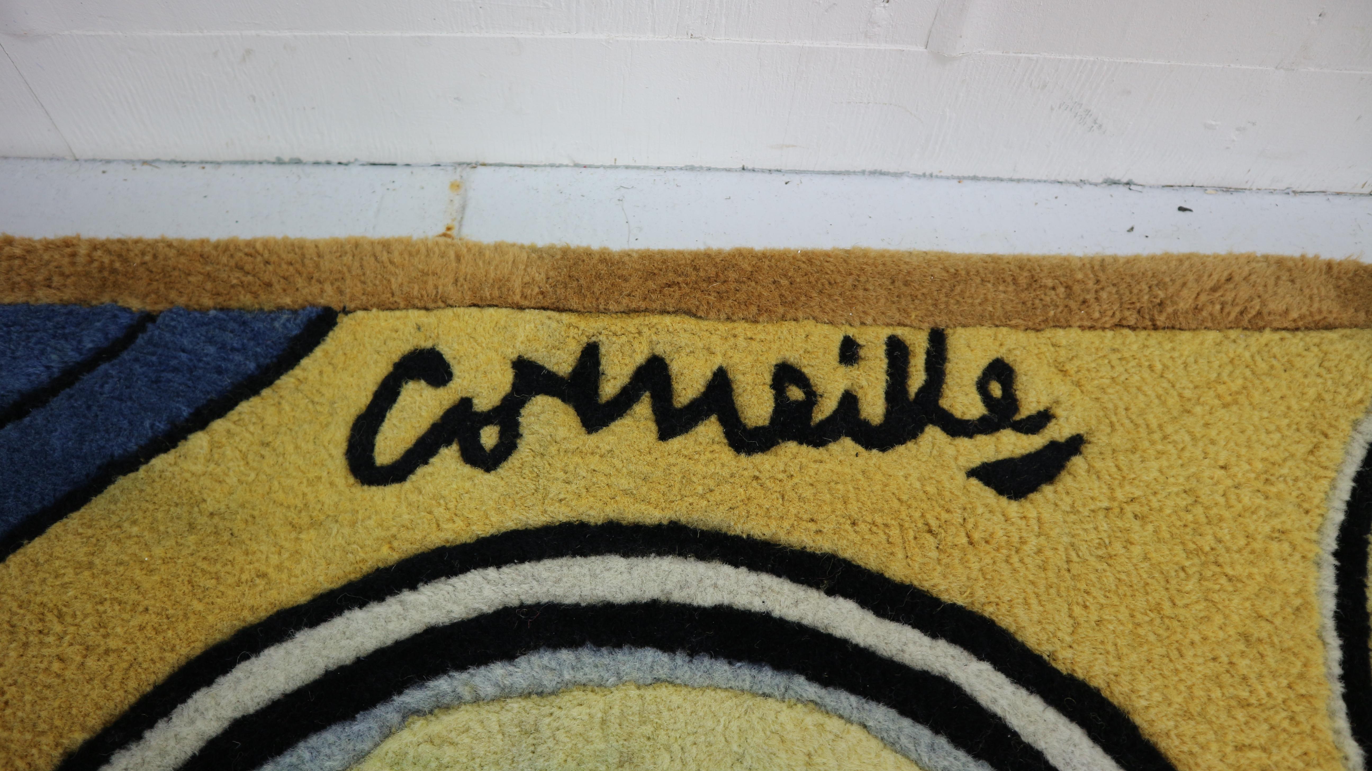 Vintage Dutch Corneille Rug- La Belle Écuyère, 1950s 1