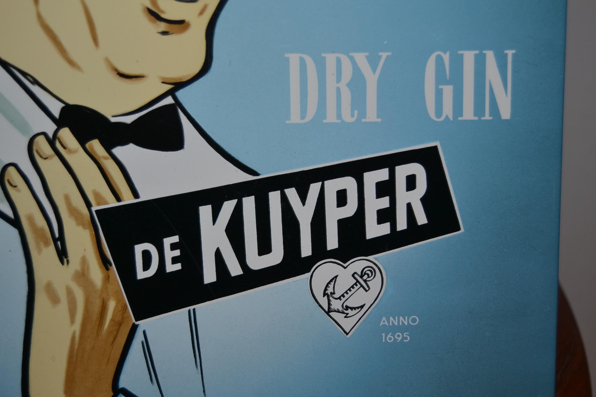 Dutch Gin Sign bartender and cocktailshaker ,  1950s , Netherlands 