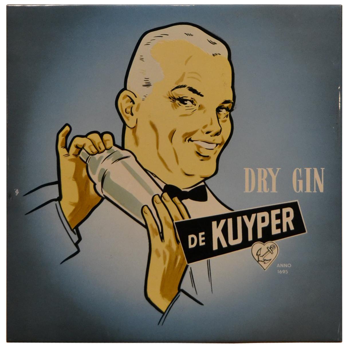Gin Sign bartender and cocktailshaker ,  1950s , Netherlands 
