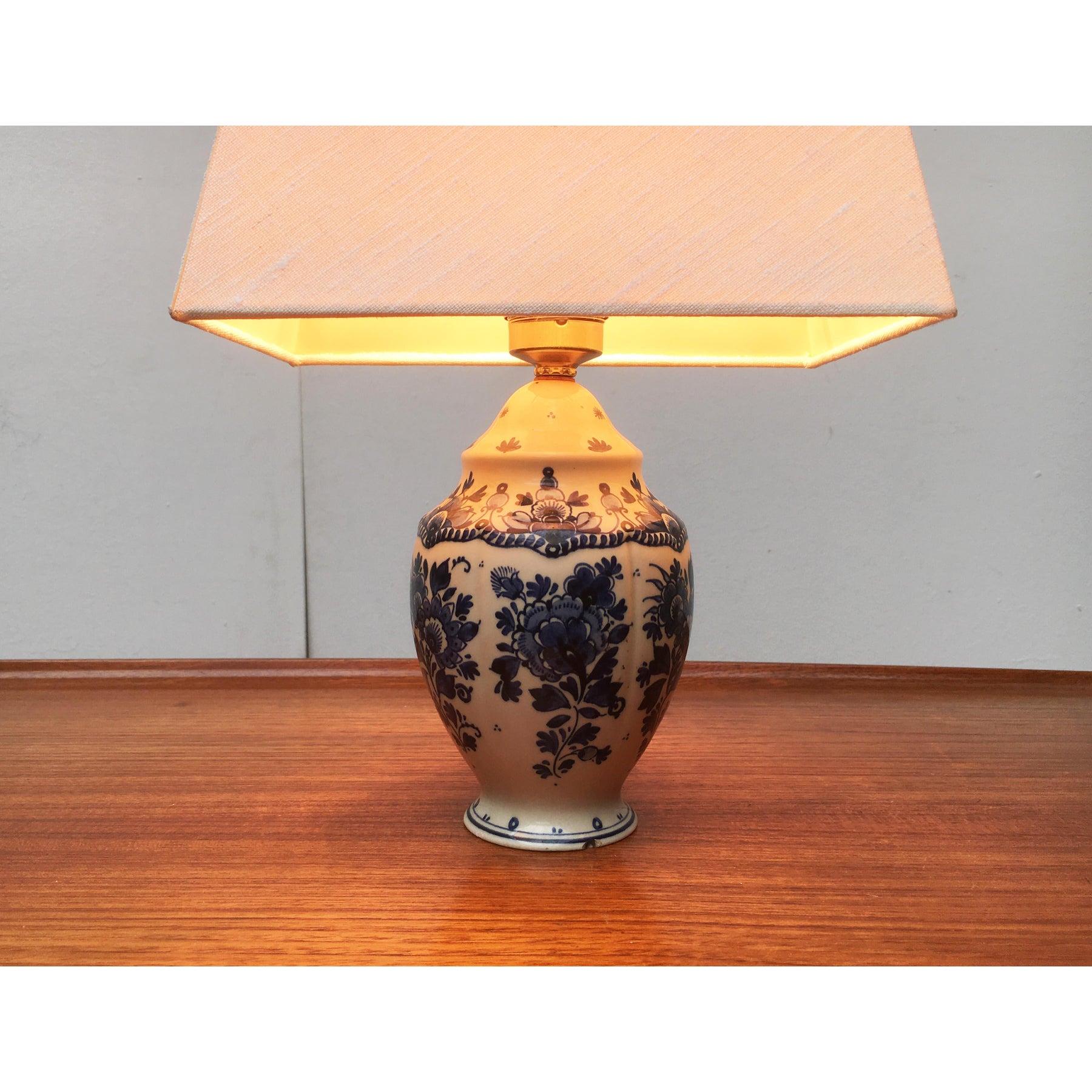 Lampada da tavolo olandese vintage Delft Blue di Zenith, Gouda in vendita 5