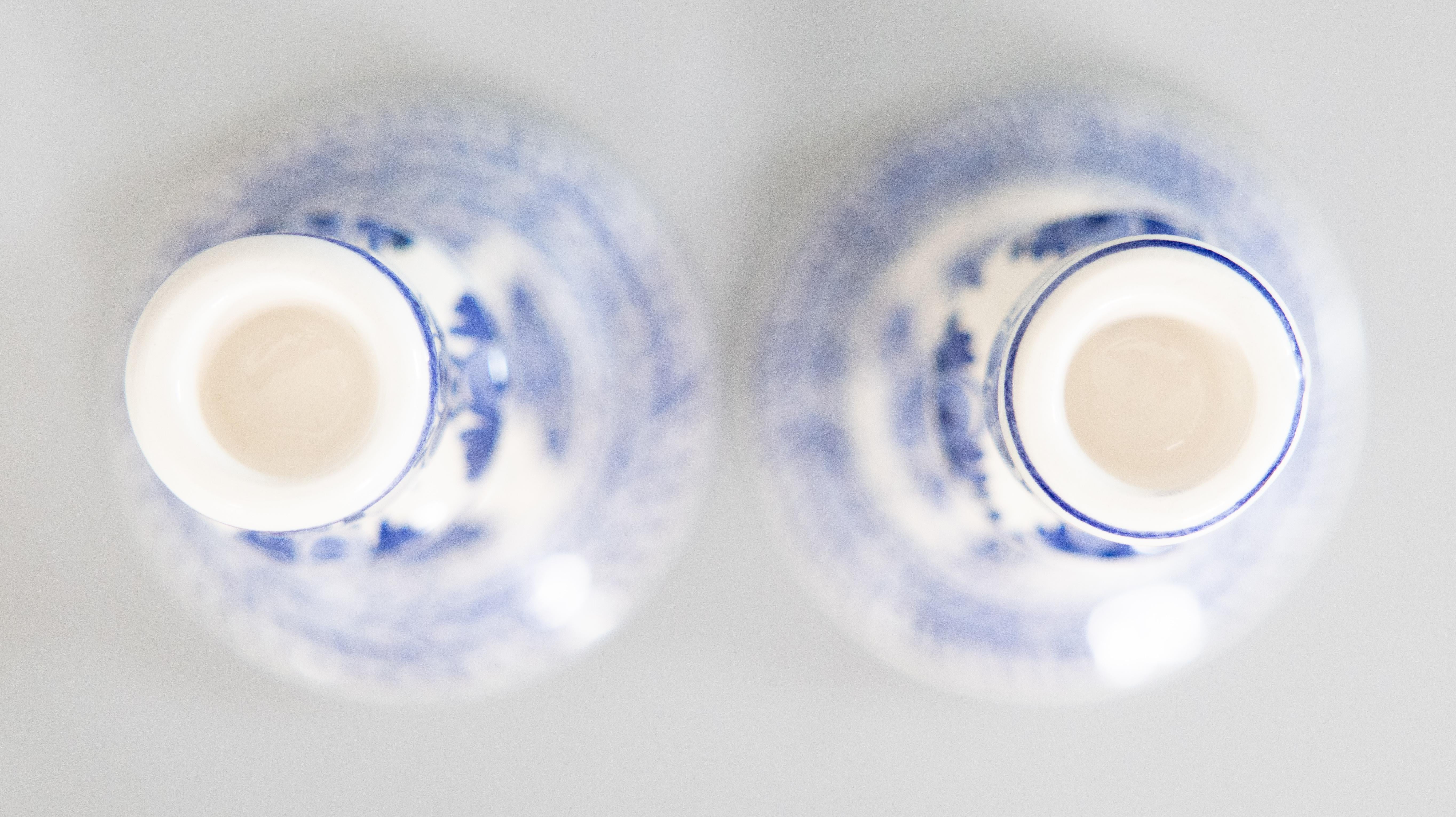 XX secolo Candelieri floreali olandesi di Delft d'epoca - una coppia in vendita