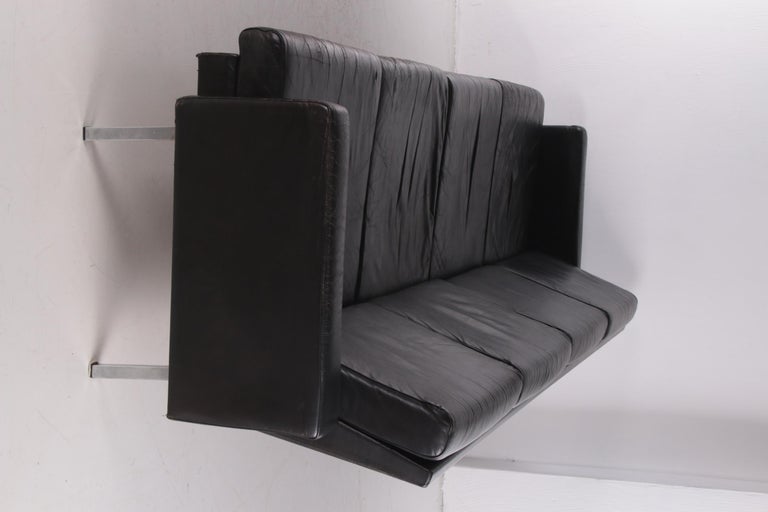 Mid-20th Century Vintage Dutch Design Leather BZ55 Sofa by Martin Visser for 't Spectrum, 1960s For Sale
