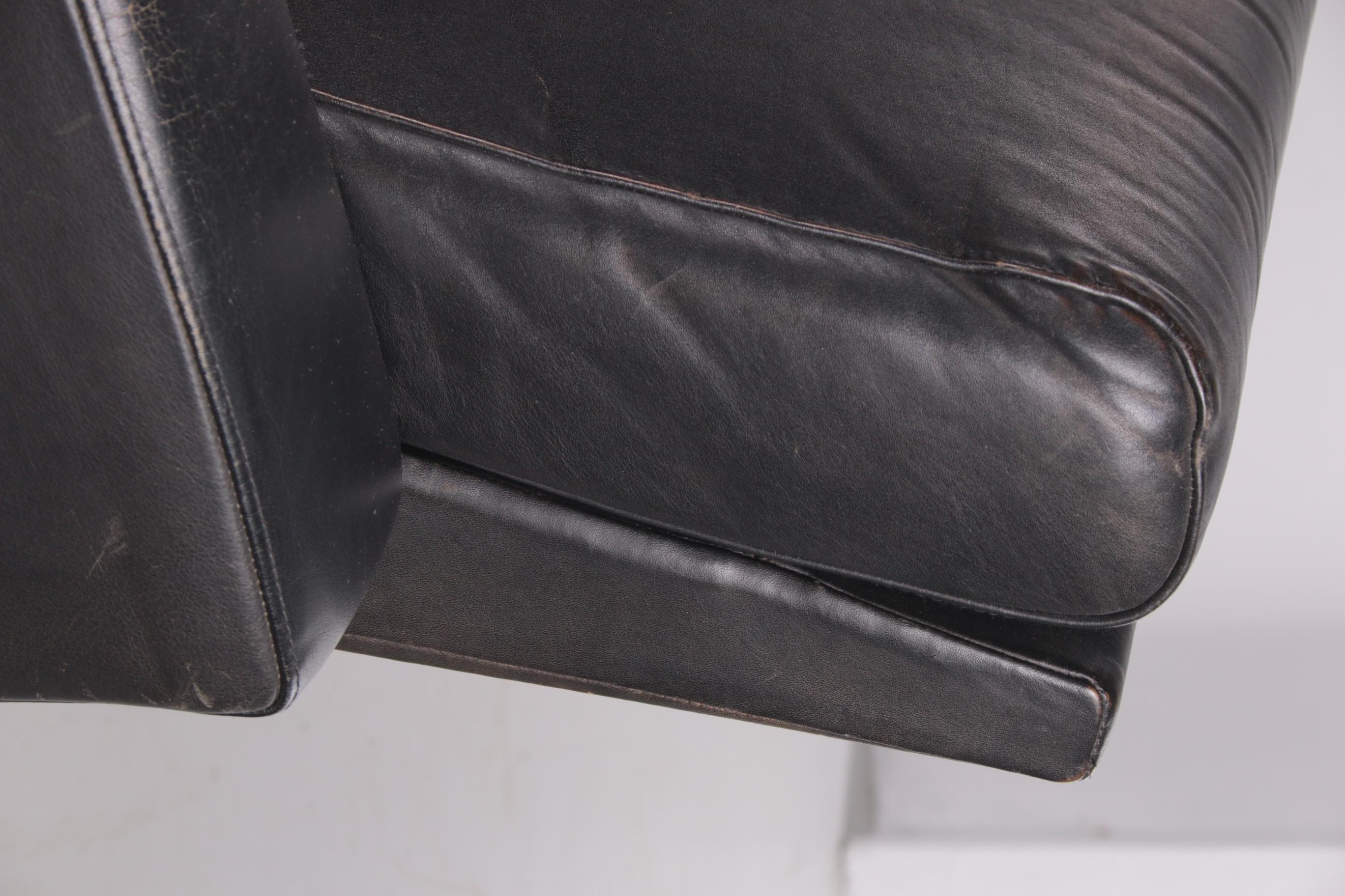 Vintage Dutch Design Leather BZ55 Sofa by Martin Visser for 't Spectrum, 1960s For Sale 2