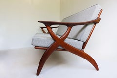 Vintage Dutch Design sofa in teak by De ster Gelderland Mid-Century Modern 1950