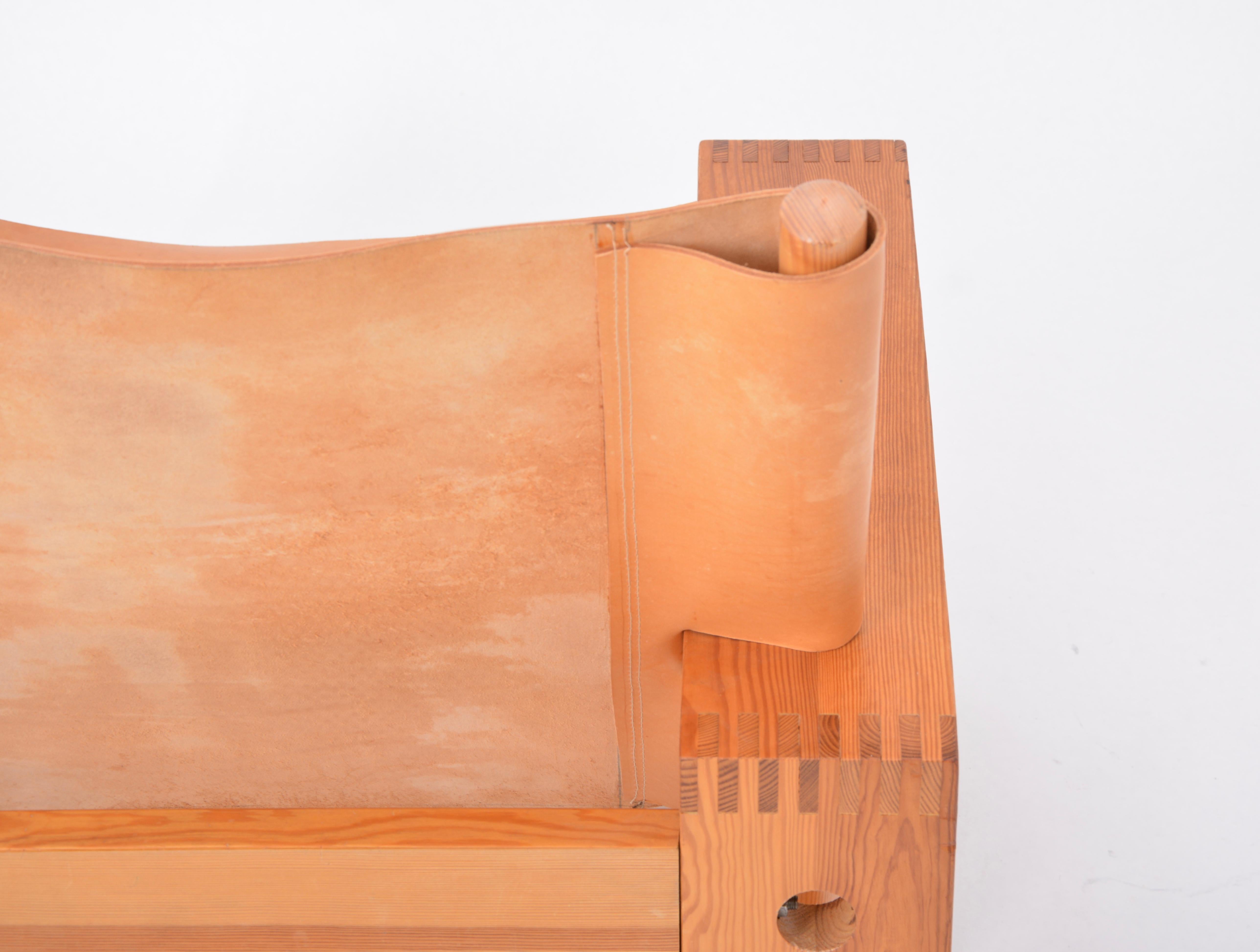 Leather Dutch Mid-Century Modern Easy Chair designed by Ate Van Apeldoorn