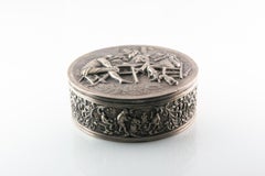 Vintage Dutch Fine Silver Repousse Trinket Box 'before 1953'