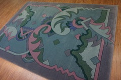 Vintage Dutch Geometric B&C "Crystallo" Rug 5.5' x 7.8', 1970s - 1D50