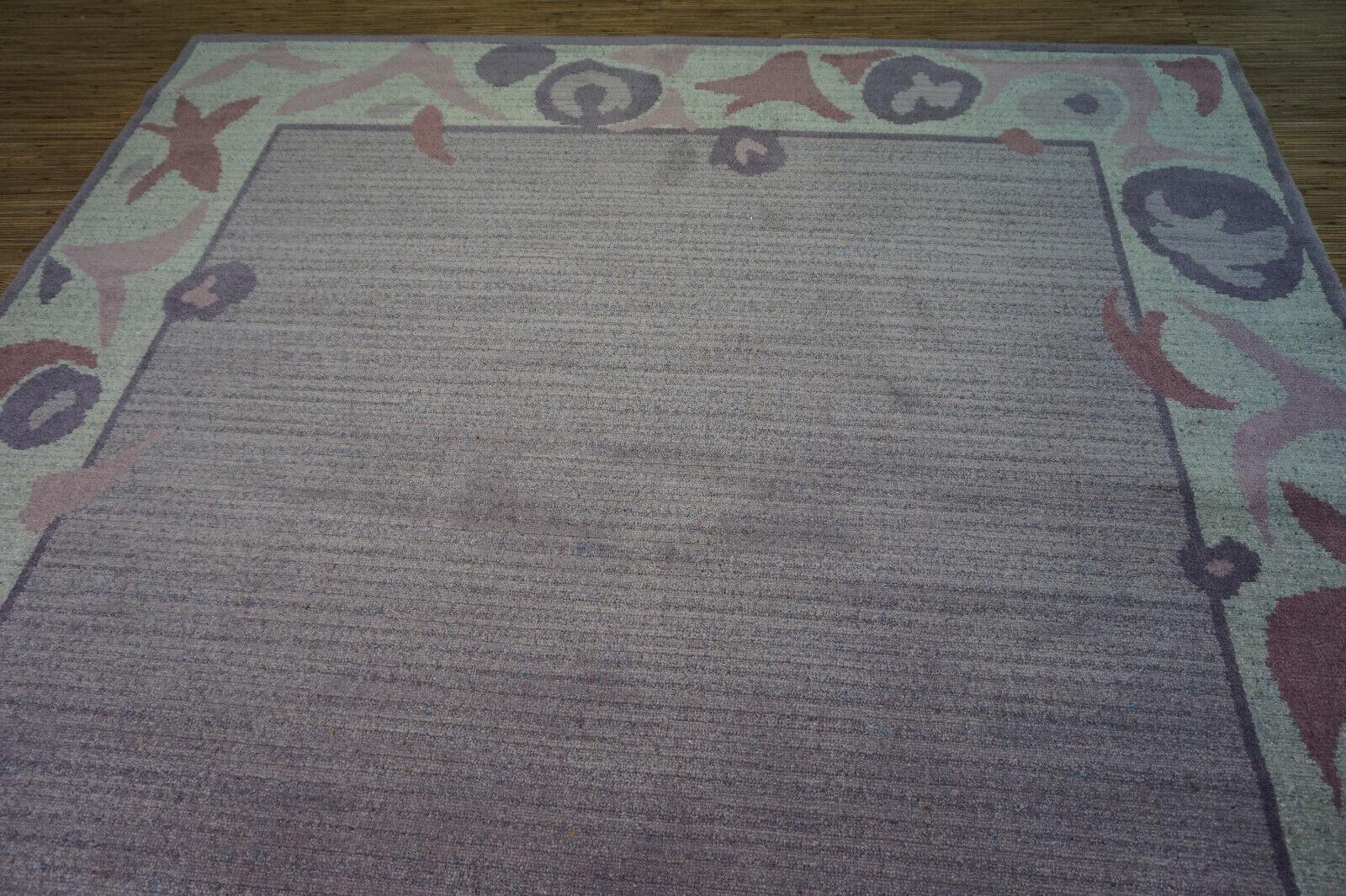 Niederländischer geometrischer lila B&C-Teppich 6,5' x 9,1' im Vintage-Stil, 1970er Jahre - 1D48 (Wolle) im Angebot
